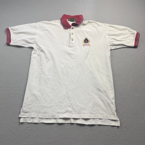Other - Vintage Cotton Instinct Bermuda Polo Shirt XL Nautical Crest